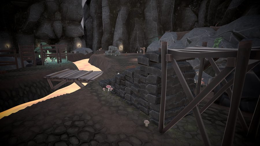 Old mine lava cave